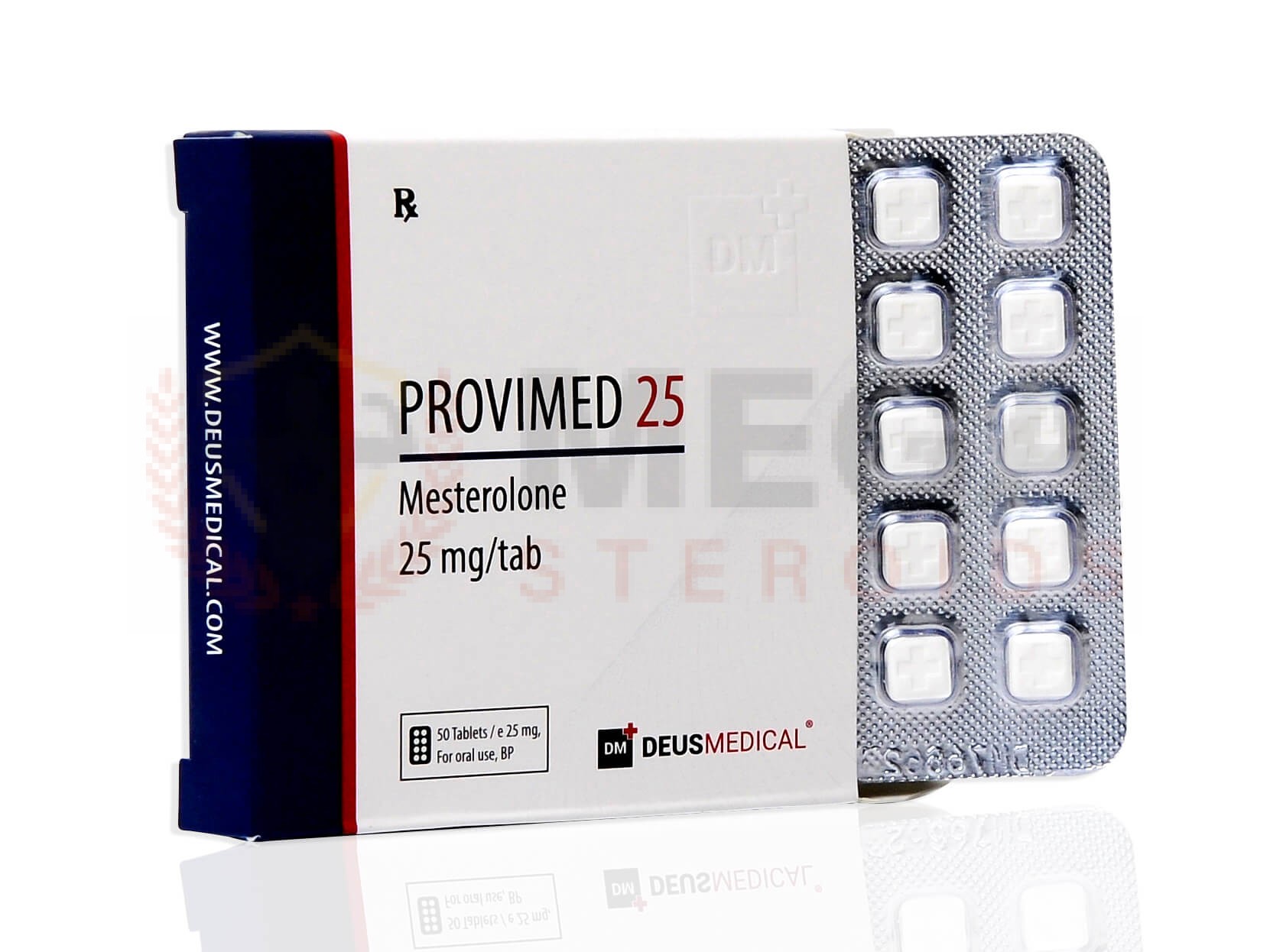 PROVIMED 25 (Mesterolone) – 50 compresse da 25 mg – DEUS-MEDICAL