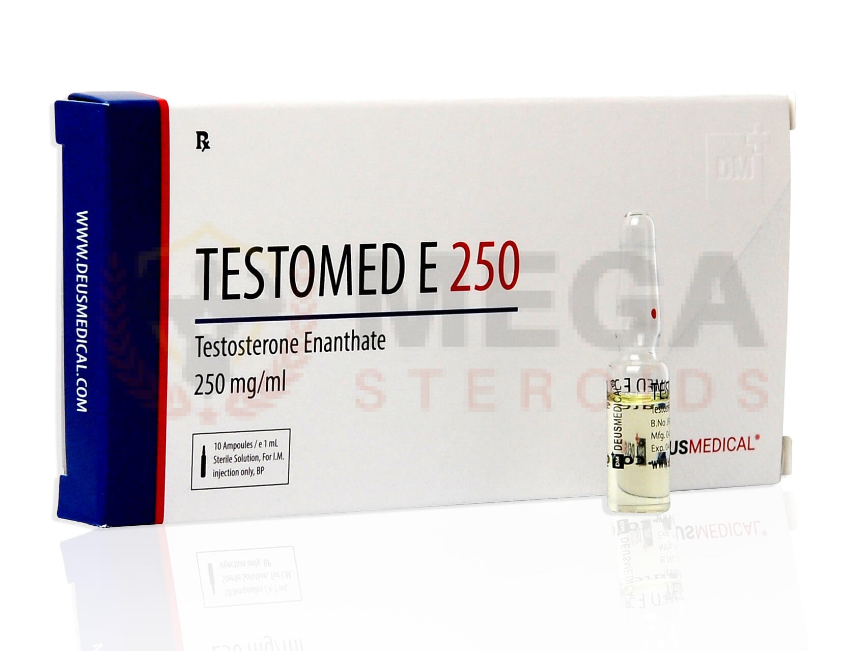 TESTOMED E 250 (Testosterone Enanthate) – 10amps da 1ml – DEUS-MEDICAL