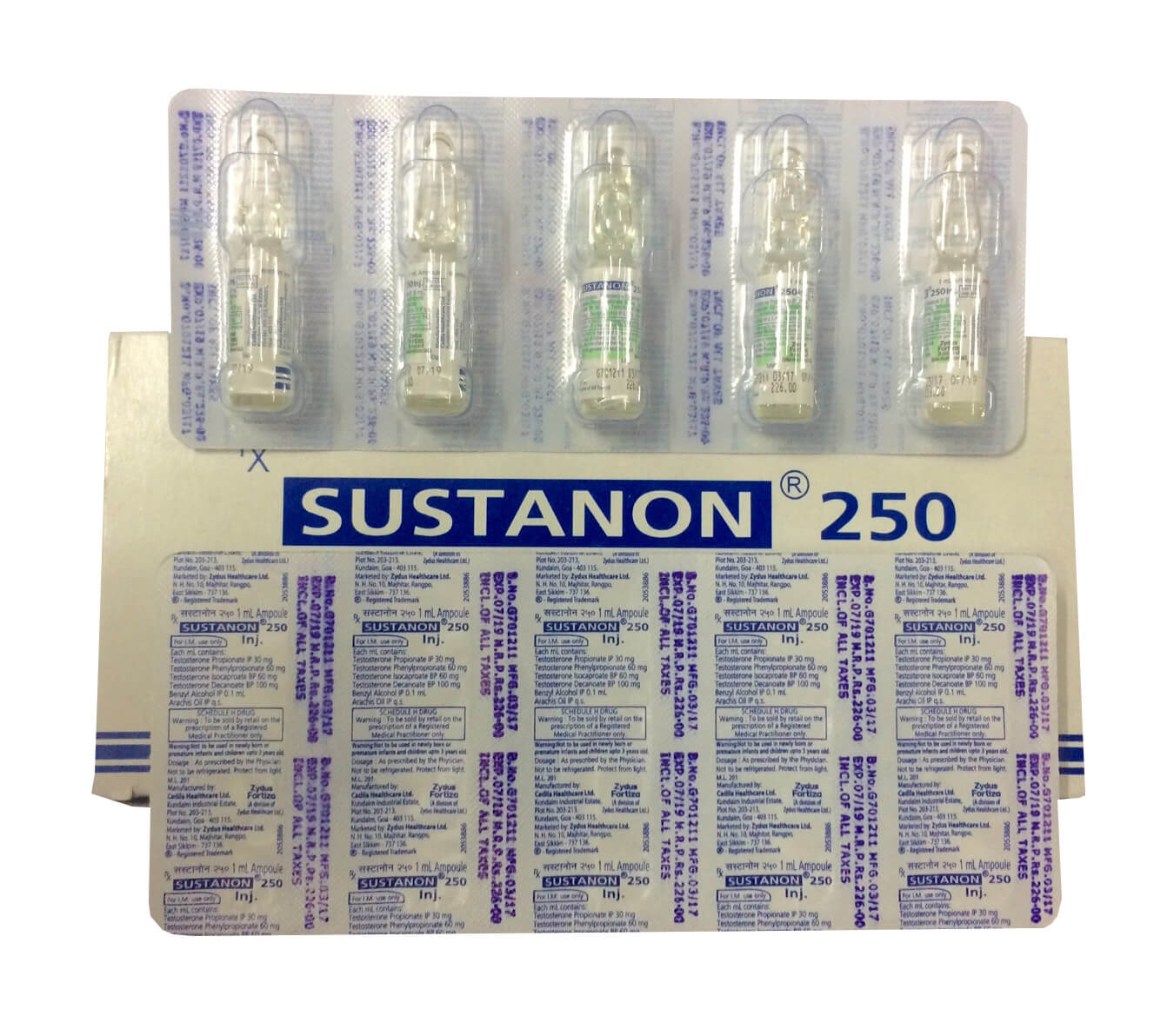 Sustanon 250 Testosterone 1 amp di 1 ml – MSD