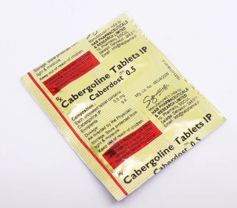 Caberdost (Cabergolin) 0.5 mg HAB Pharmaceuticals
