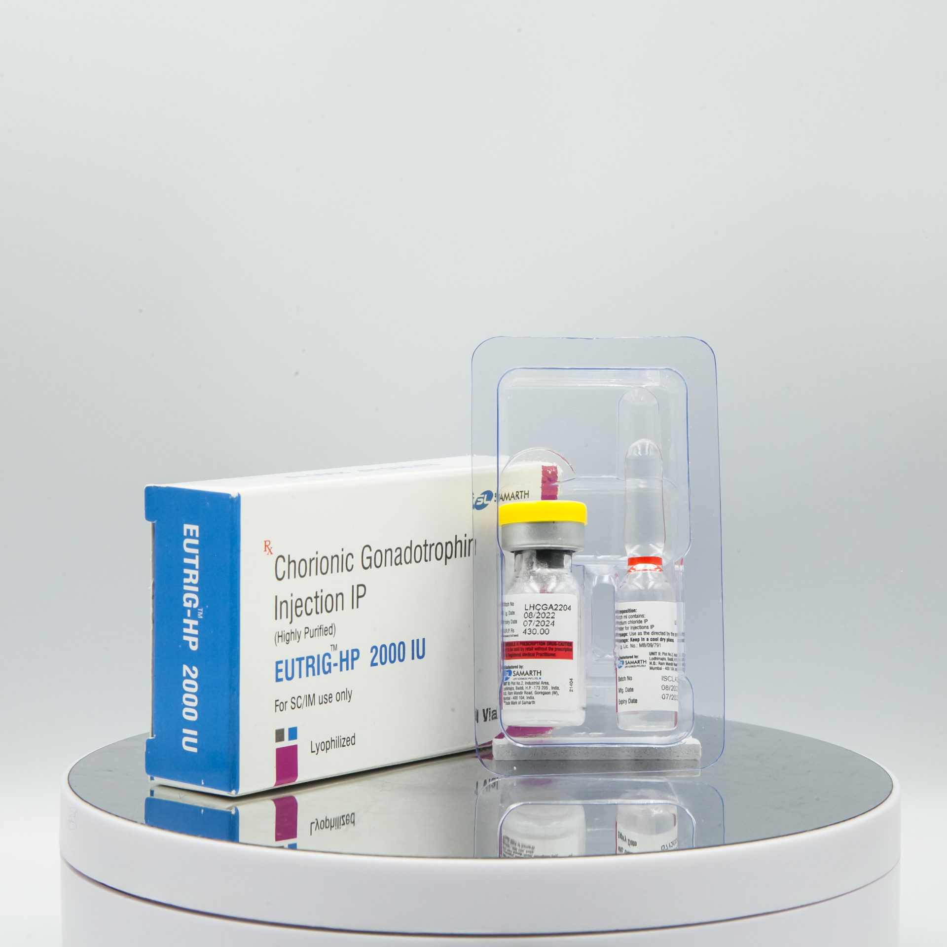 Chorionic Gonadotropin Injection IP EUTRIG-HP 2000 IU Samarth
