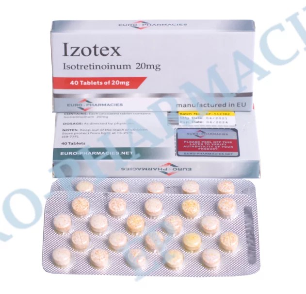 Izotex – 20mg/tab – 40 tab/blister EU Euro-Pharmacies