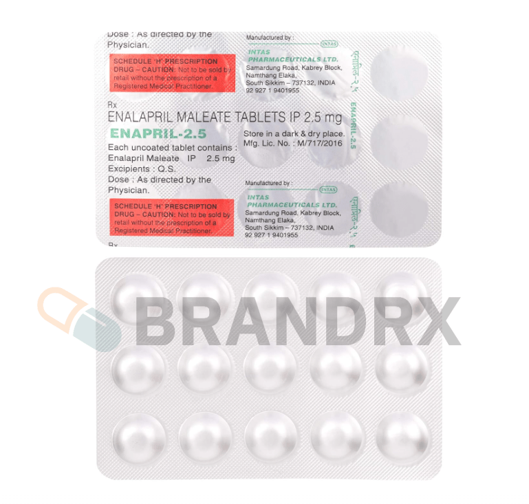 Enapril 2.5 mg Intas Pharmaceuticals