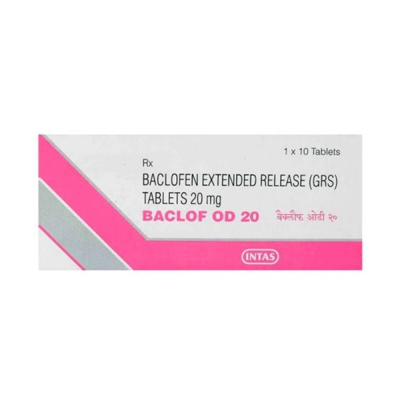 Baclof OD 20 mg Intas Pharmaceuticals