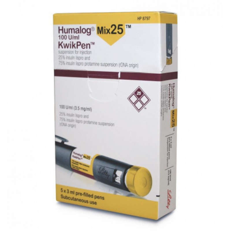 Humalog Kwikpen Mix 25 Eli Lilly