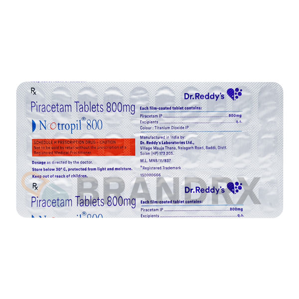 Nootropil 800 mg Dr. Reddy’s Laboratories