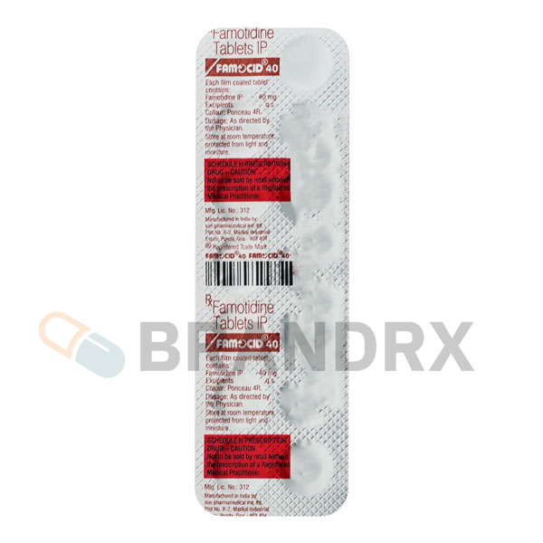Famocid 40 mg Sun Pharmaceuticals Industries