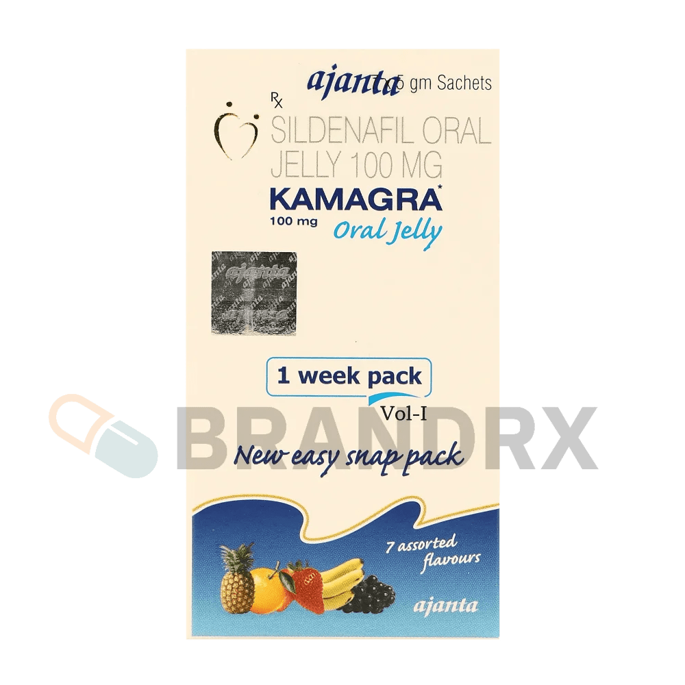 Kamagra Oral Jelly Flavoured 100 mg Ajanta Pharma