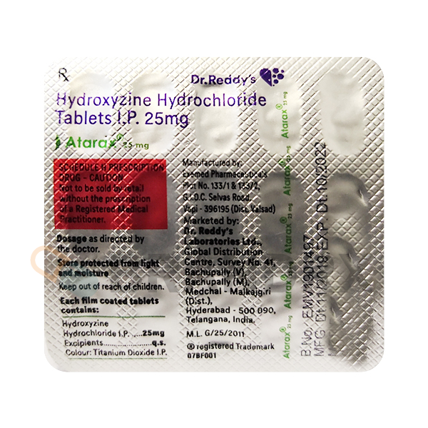 Atarax 25 mg Dr. Reddy’s Laboratories