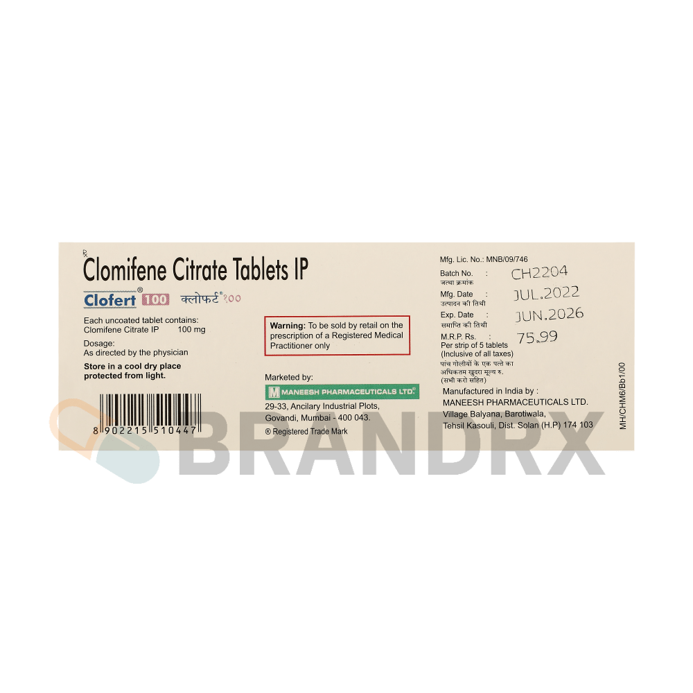 Clofert 100 mg Pharmaceutical