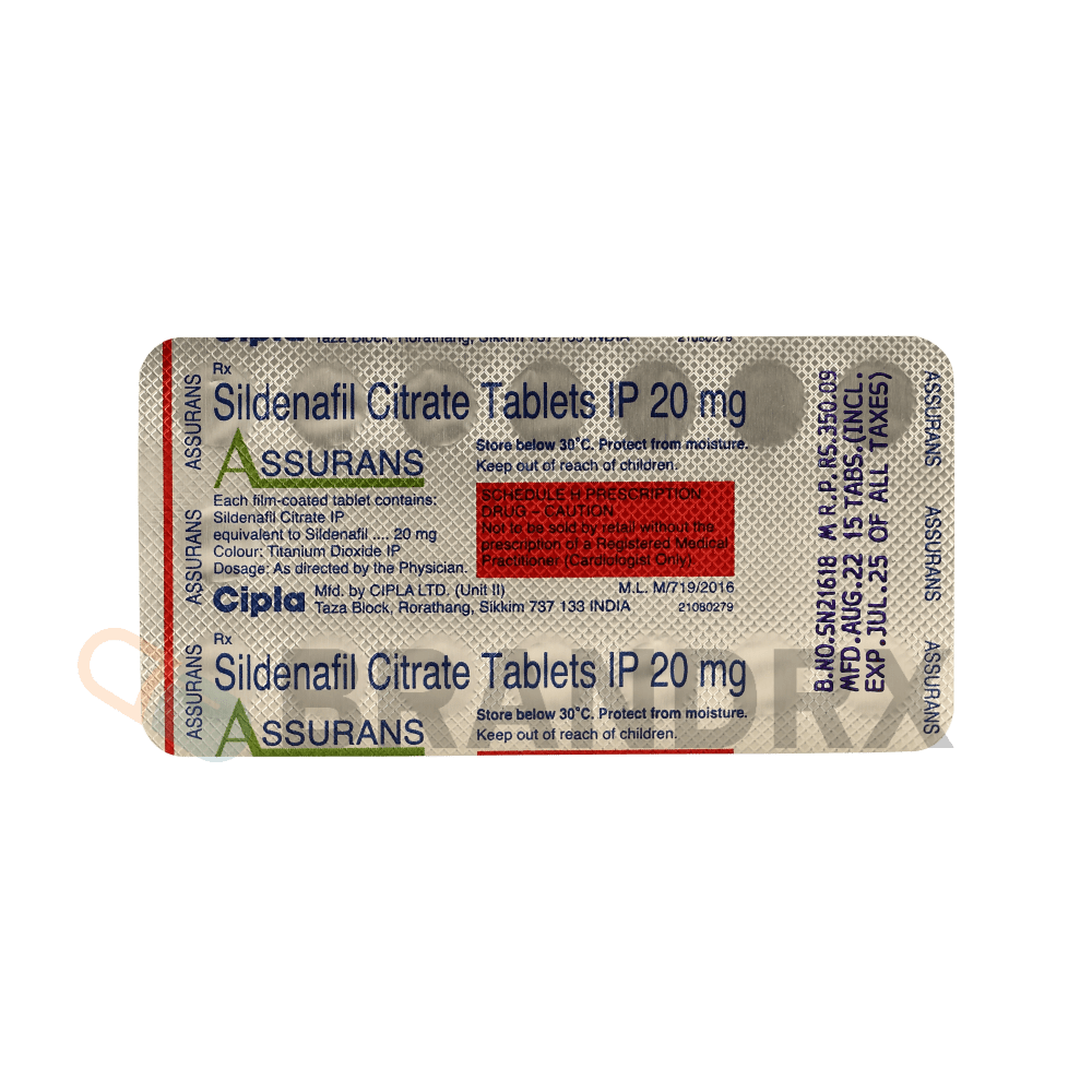 Assurans 20 mg Cipla