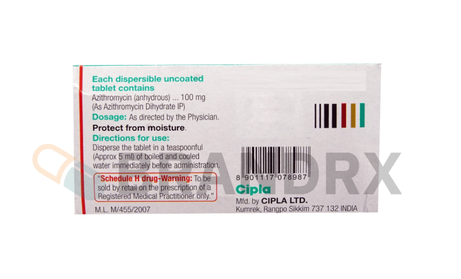 Azee DT 100 mg Cipla