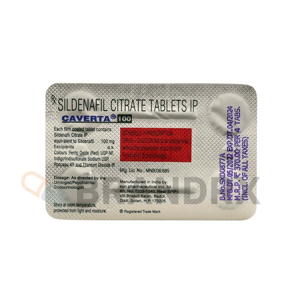 Caverta 100 mg Ranbaxy