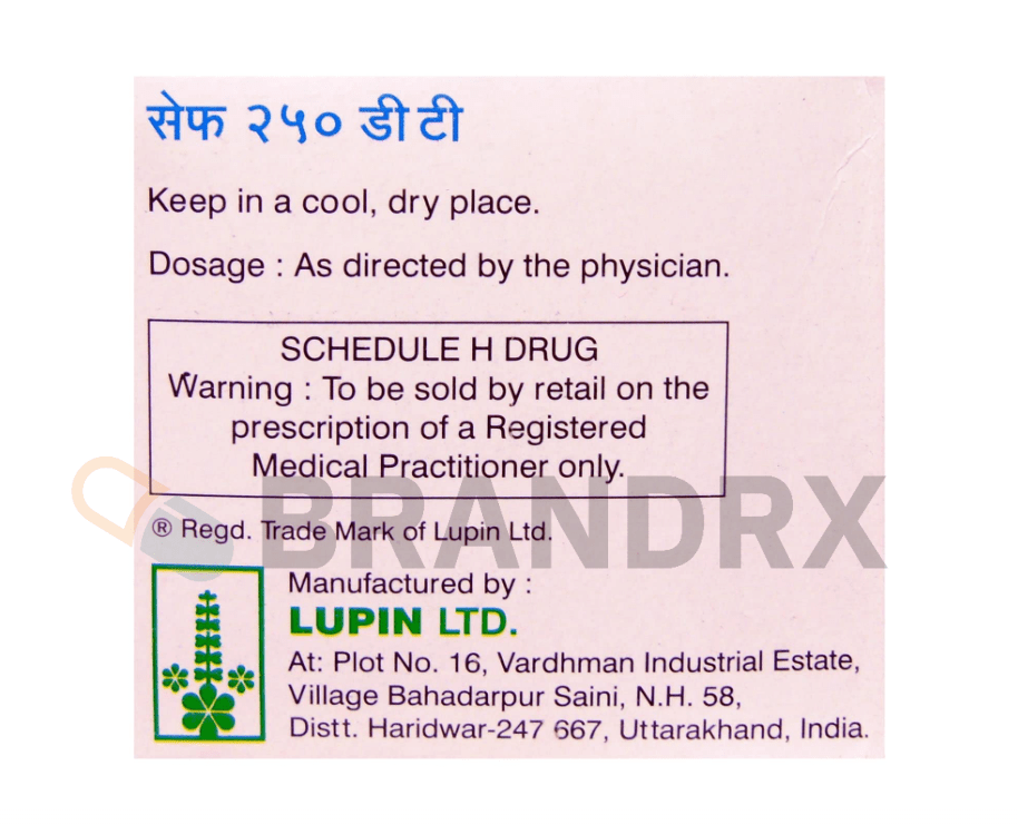 Ceff DT 250 mg Lupin