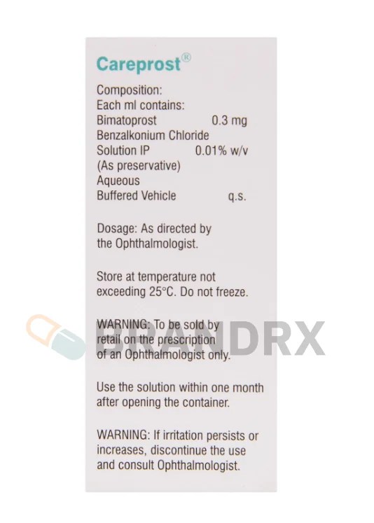 Careprost Eye Drops 0.03% Sun Pharmaceuticals Industries