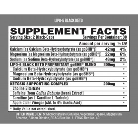 Nutrex – LIPO-6 BLACK KETO 60 caps Nutrex