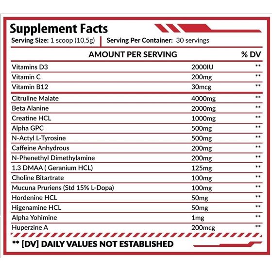 HERO NUTRITION – RED ALERT 315 G Hero Nutrition