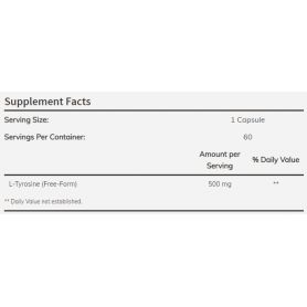 L-Tyrosine 500 mg 60 caps Now foods
