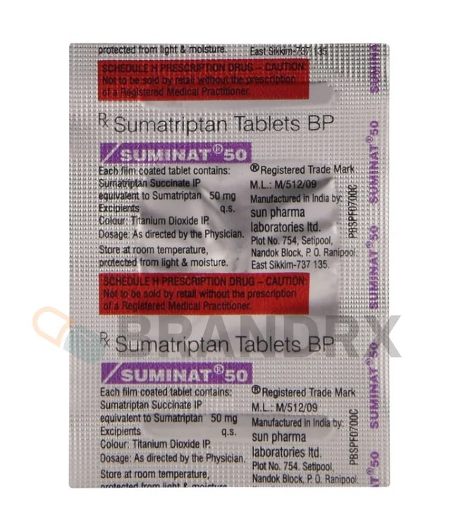 Suminat 50 mg Sun Pharmaceuticals Industries
