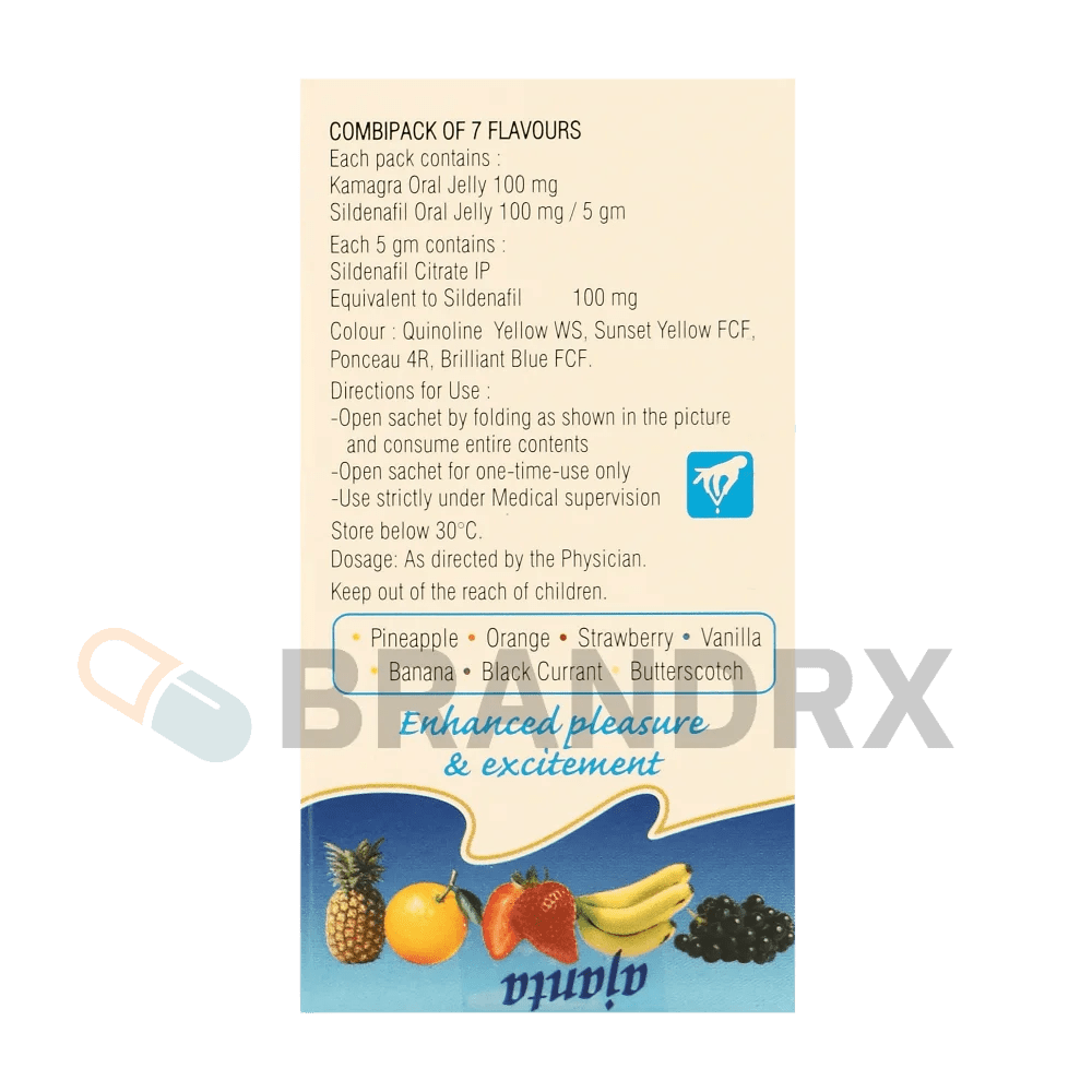 Kamagra Oral Jelly Flavoured 100 mg Ajanta Pharma