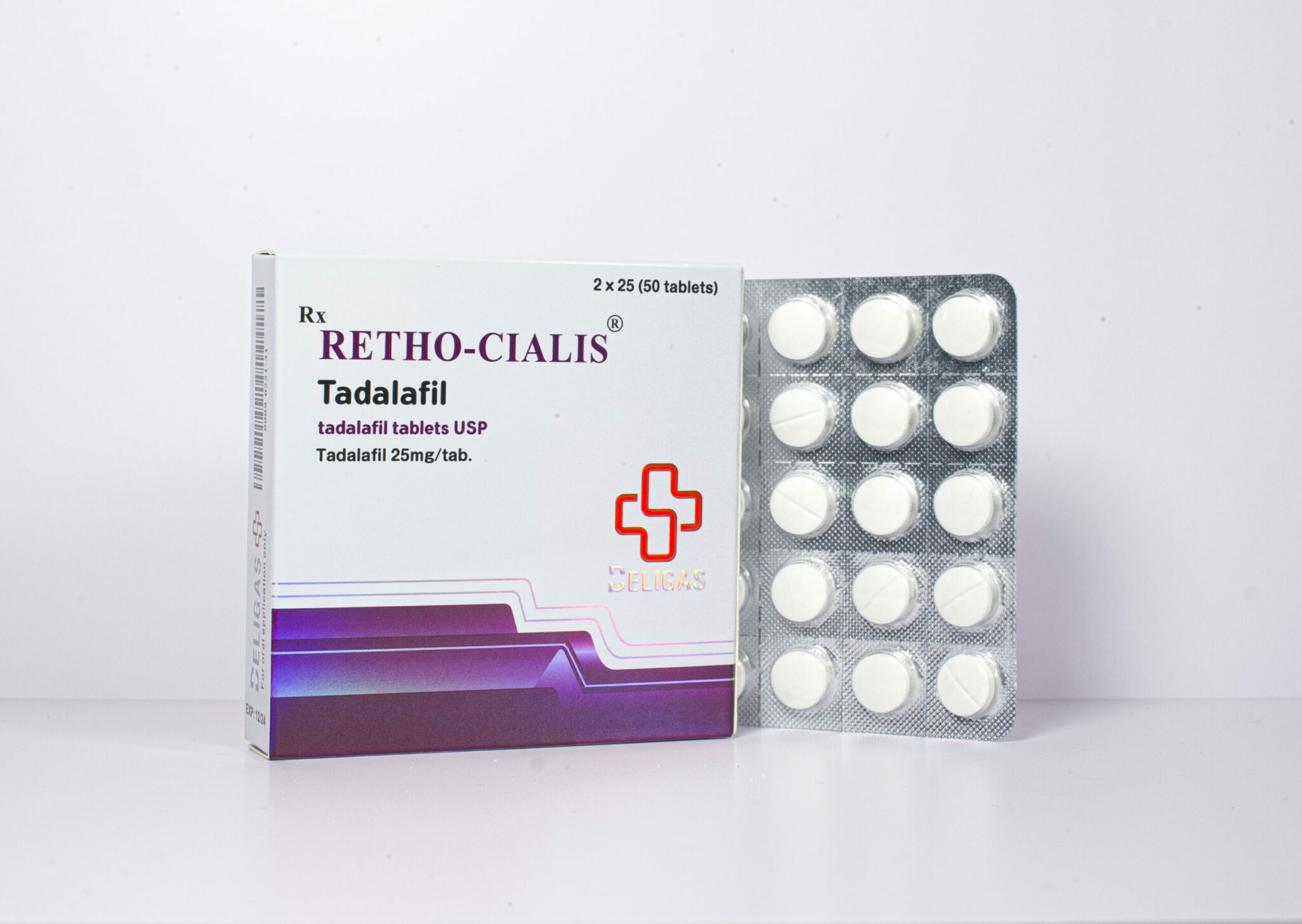 Beligas Pharma Cialis 25mg x 50 tabs (Tadalafil) Beligas