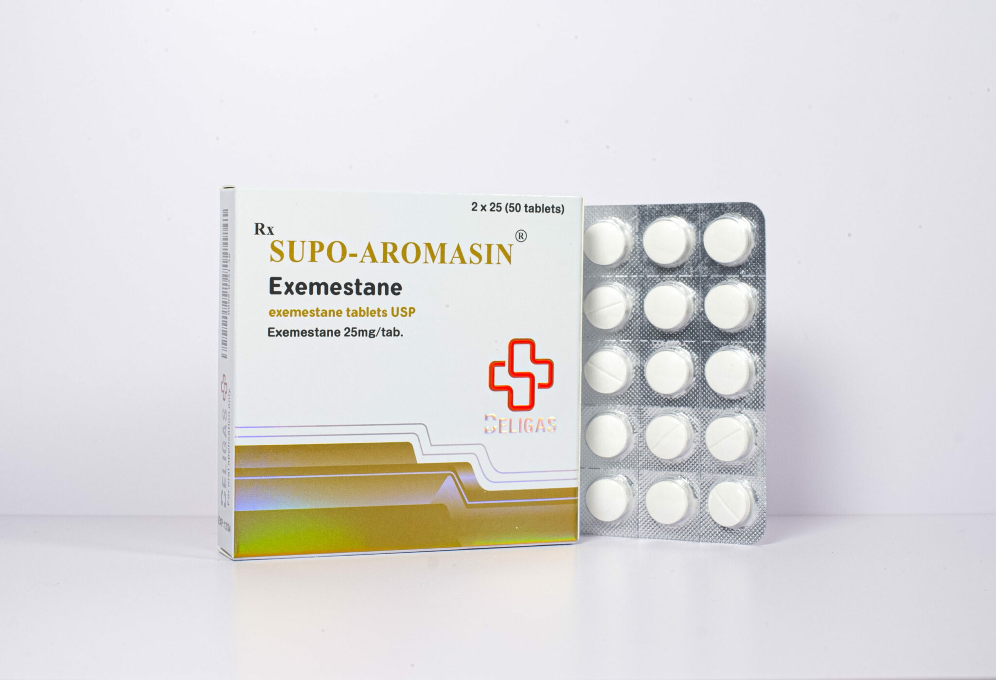 Beligas Pharma Aromasin 25mg x 50 tabs Beligas