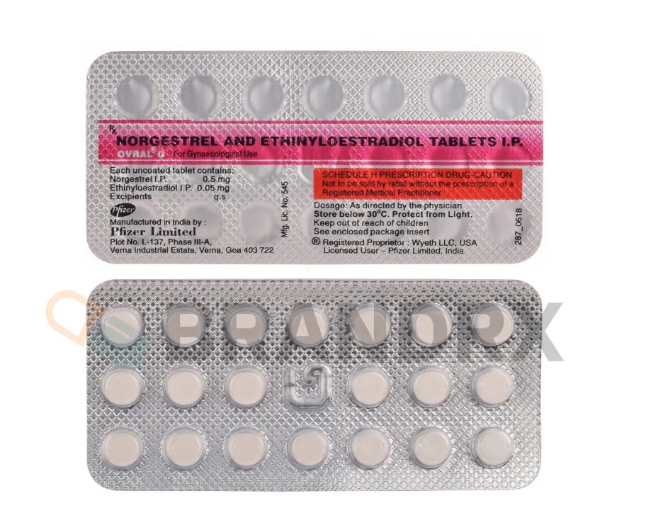 Ovral G 0.5/0.05 mg Pfizer