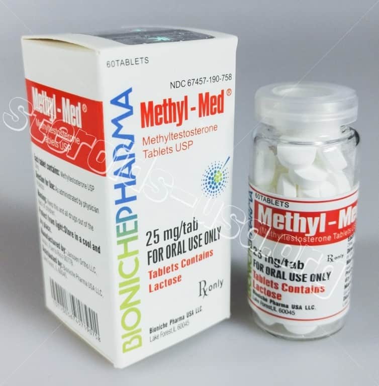 Methyl-Med Bioniche Pharma (Methyltestosterone) 60tabs (25mg/tab) Bioniche Pharmaceuticals