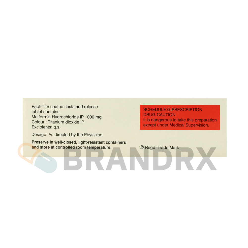Glycomet SR 1000 mg USV Private Ltd.