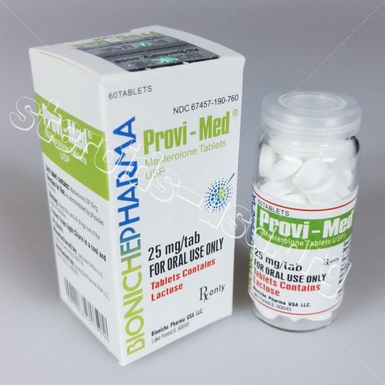 Provi-Med Bioniche Pharma (Proviron) 60tabs (25mg/tab) Bioniche Pharmaceuticals