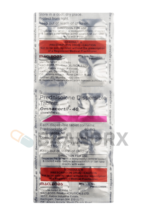 Omnacortil 40 mg Macleods