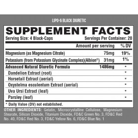 Nutrex – Lipo 6 Black DIURETIC 80 caps Nutrex