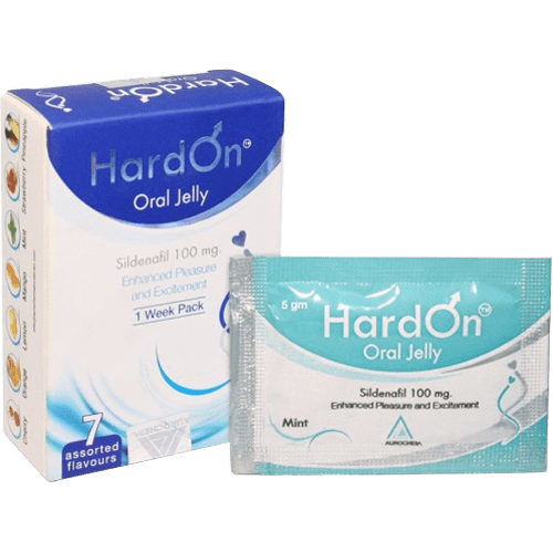 HardOn Oral Jelly Flavoured 100mg Aurochem Pharmaceuticals