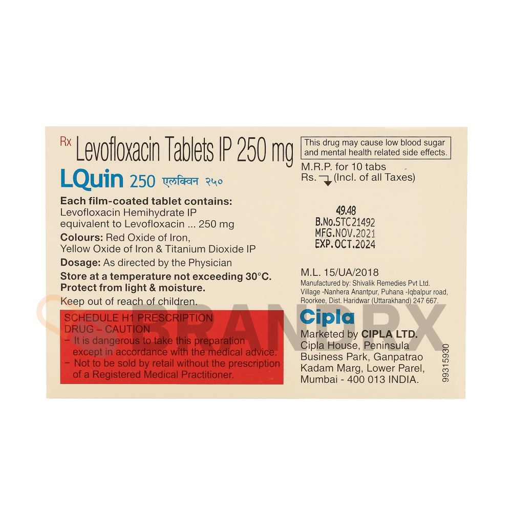 LQuin 250 mg Cipla