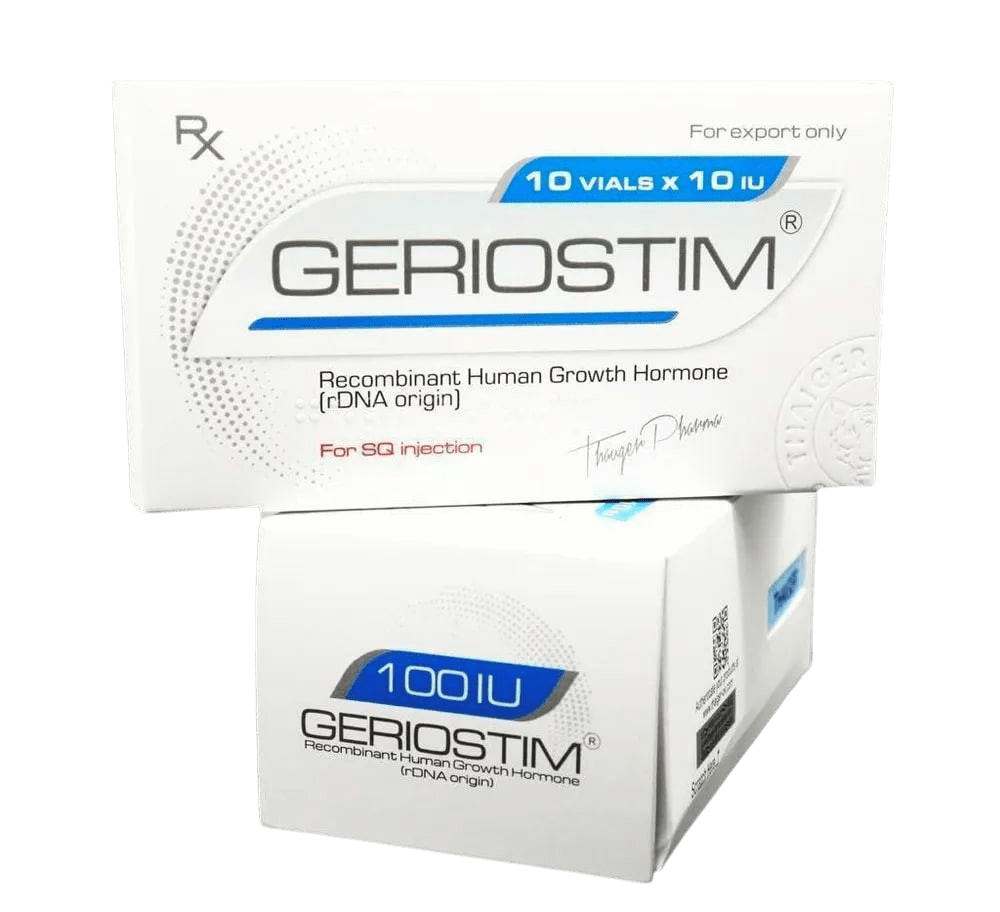 GERIOSTIM 100 IU (RECOMBINAT HGH 10 IU/ VIAL X 10) (USA Domestic) Thaiger