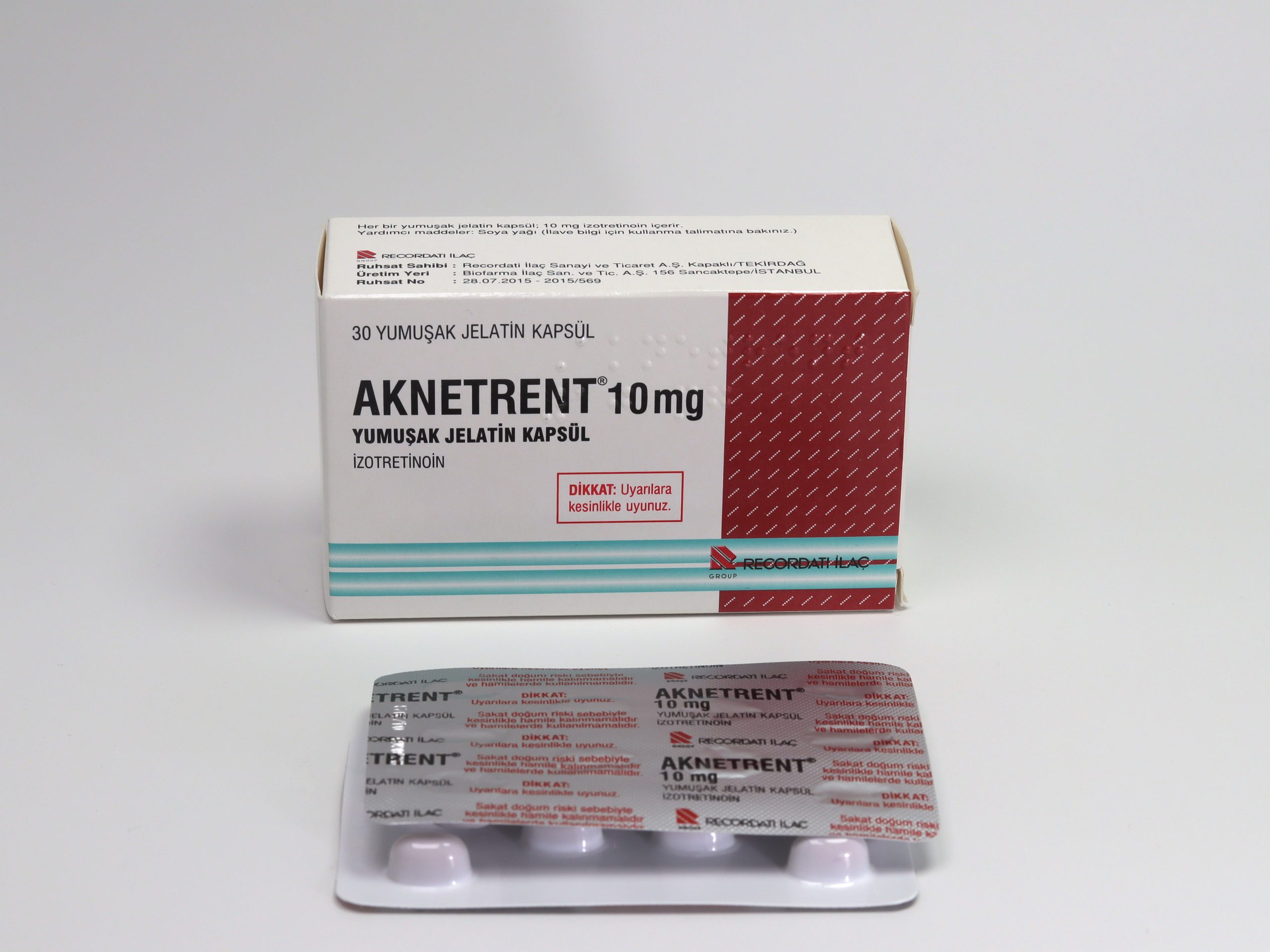 Aknetrent (Accutane) 10mg Recordati