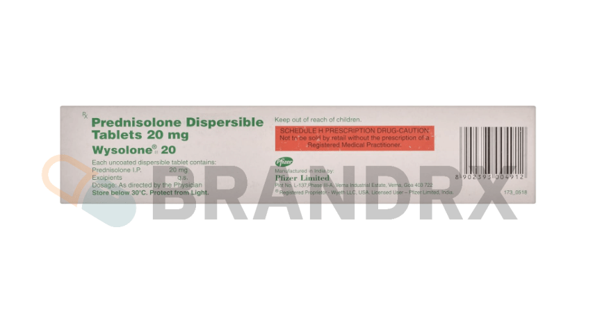 Wysolone 20 mg Pfizer