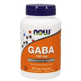 NOW Foods – GABA 750mg 100 caps Now foods
