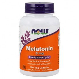 NOW – Melatonin 3mg – 180 caps. Now foods