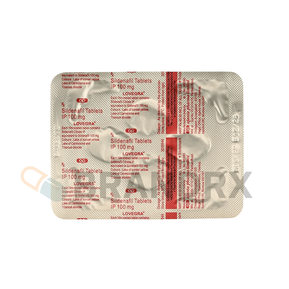 Lovegra 100 mg Ajanta Pharma