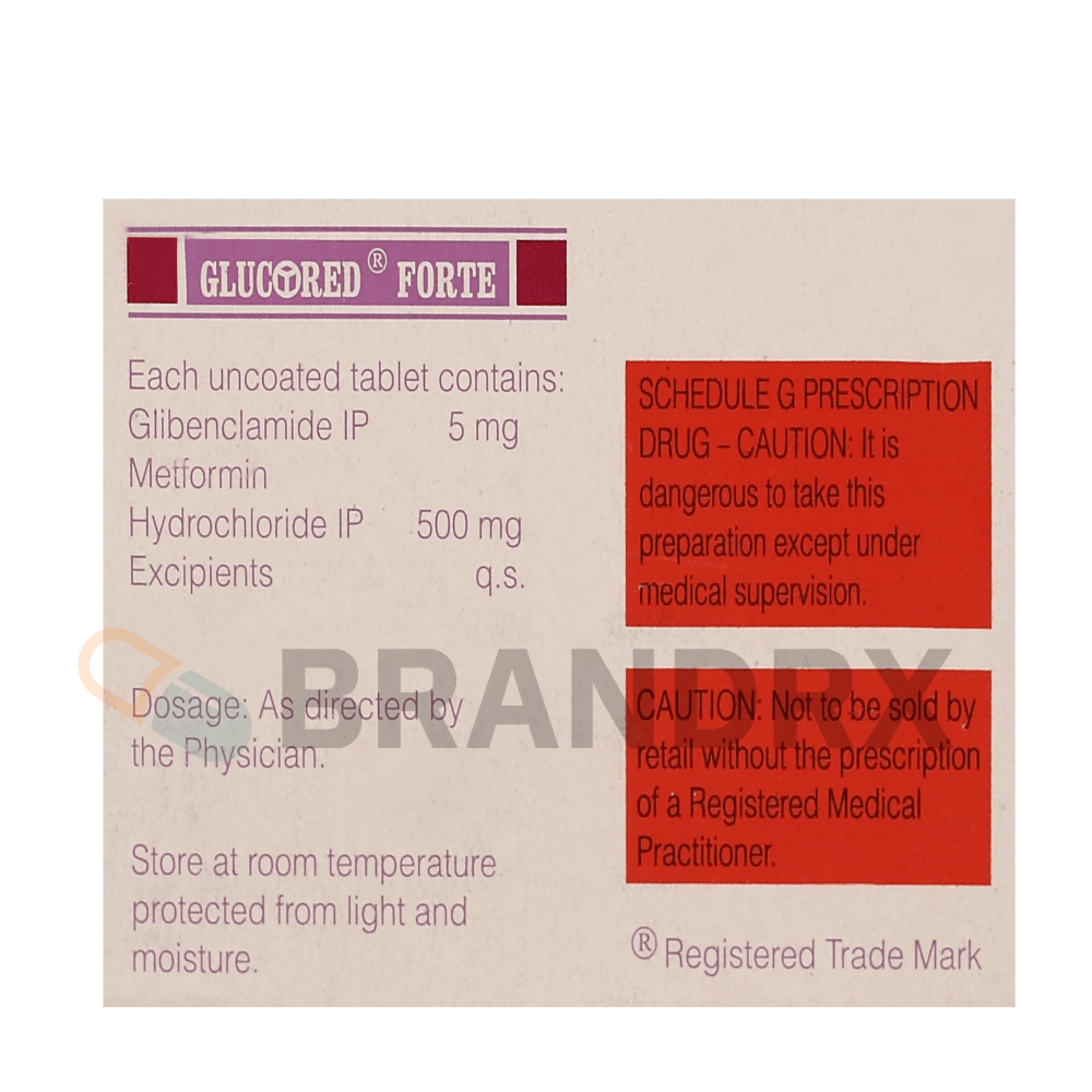 Glucored Forte SR 5/500 mg Sun Pharmaceuticals Industries