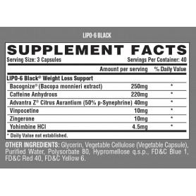 Nutrex – Lipo-6 Black 120 caps Nutrex