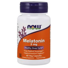 Now – Melatonin (3mg) 60 caps Now foods