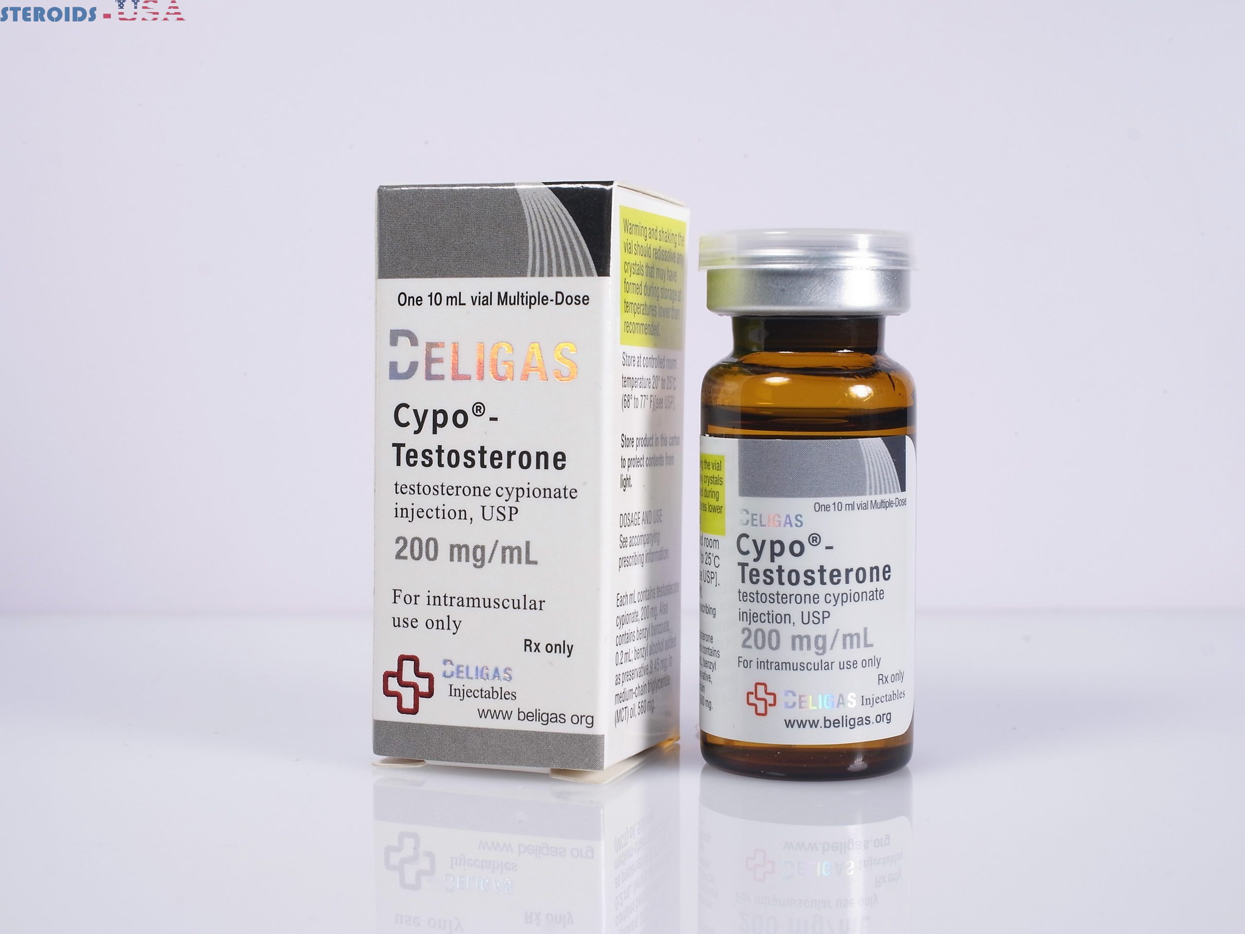 Testosterone Cypionate Beligas Pharmaceutical 10ml vial Beligas