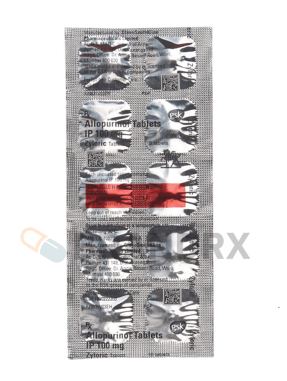 Zyloric 100 mg Glaxosmithkline