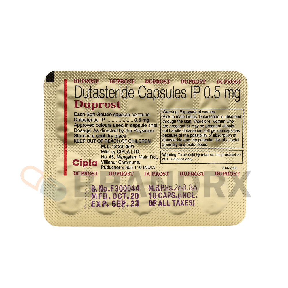 Duprost 0.5 mg (100 caps) Cipla