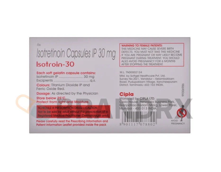 Isotroin 30 mg Cipla
