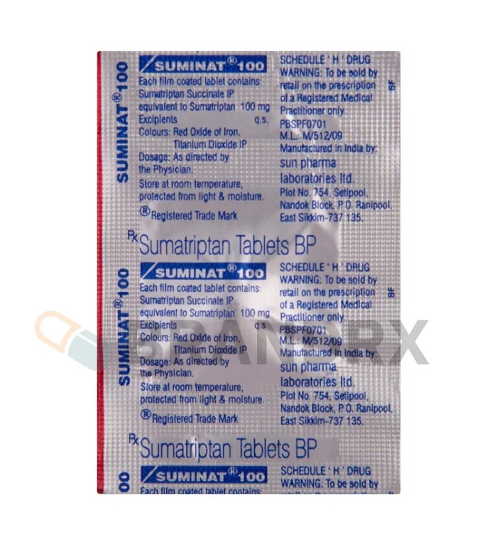 Suminat 100 mg Sun Pharmaceuticals Industries