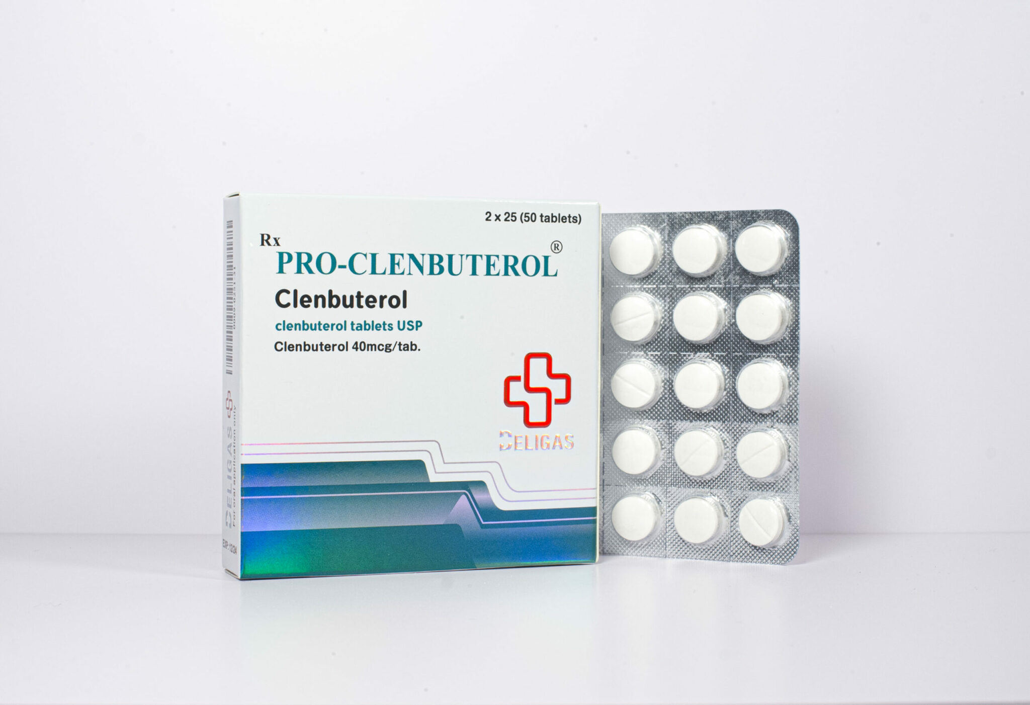 Beligas Pharma Clenbuterol (Clen) 40mcg x 50 tabs Beligas