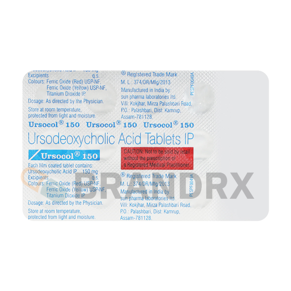 Ursocol 150 mg Sun Pharmaceuticals Industries